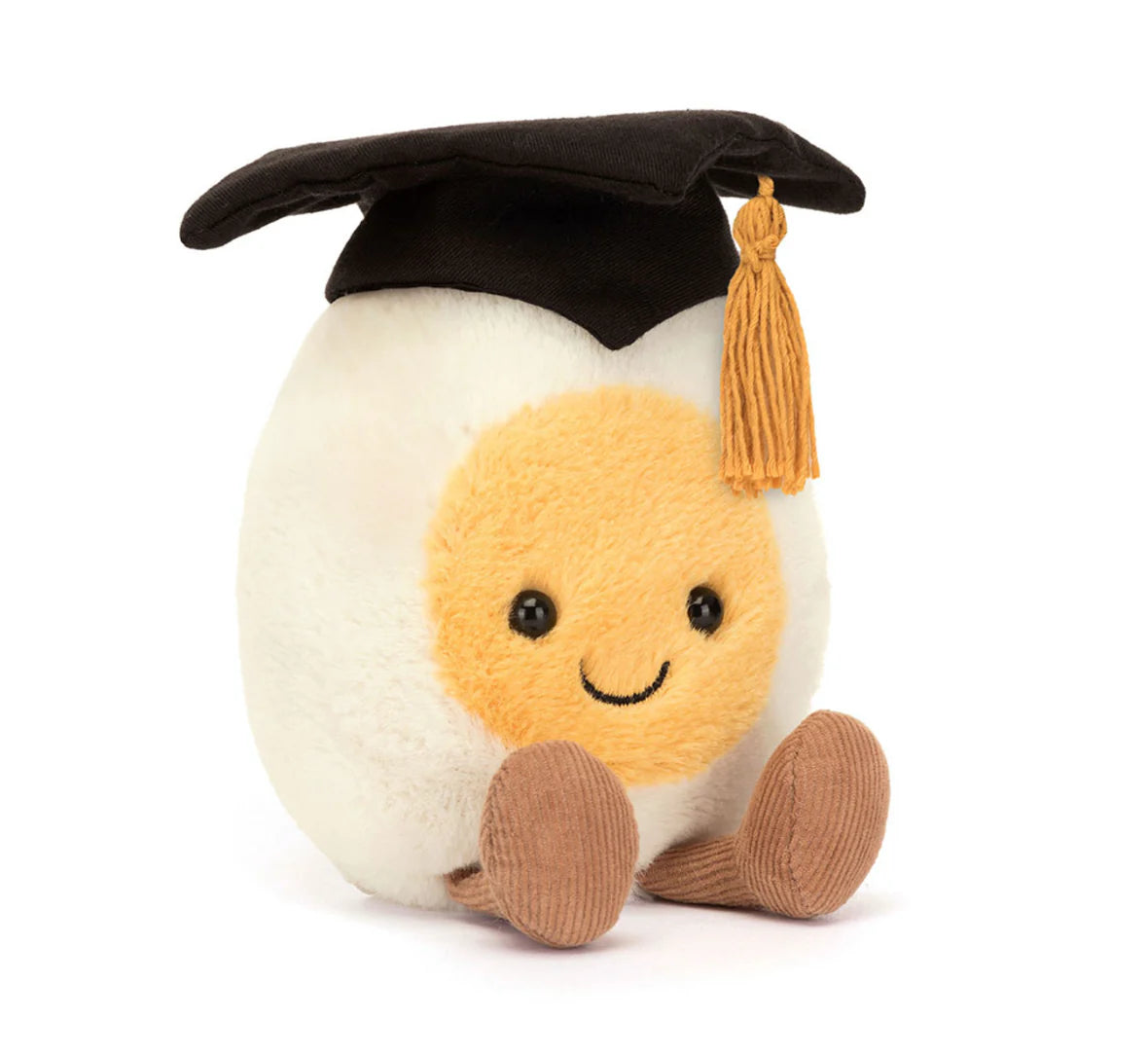 Jellycat Amuseables Boiled Egg Plush Toy - Cute & Soft Stuffed Egg for Kids & Adults - Perfect for Easter Gifts, Nursery Decor, and Stress Relief