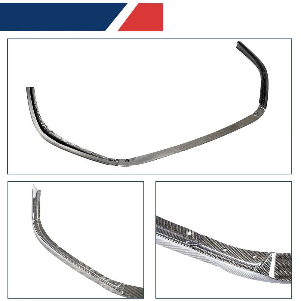 Premium Carbon Fiber Front Lip Spoiler for Lexus ES300h/ES350 F Sport (2018-2023) - 3PC Set - Aggressive Style Front Bumper Lip & Chin Splitter | Factory Direct | Enhances Aerodynamics & Sporty Look for Daily Driving & Car Shows