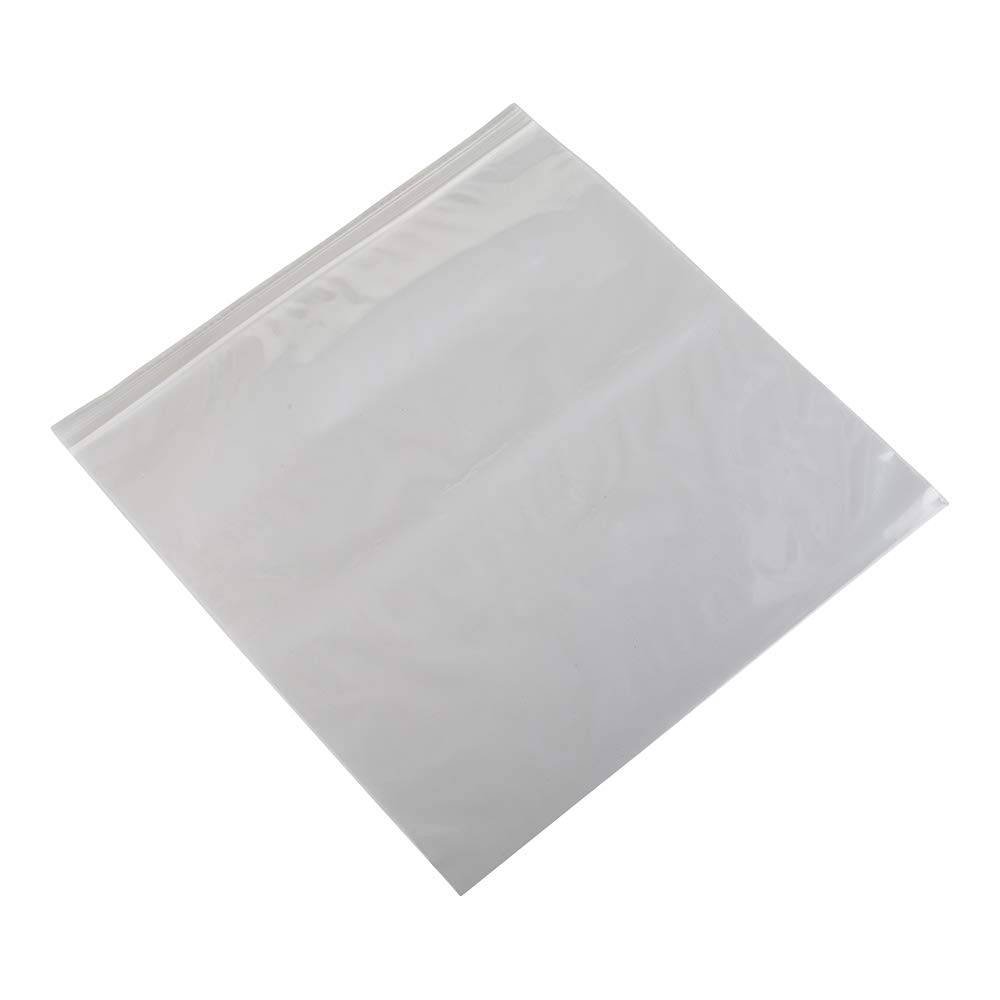 Restaurantware 100 Pack 13 x 12.5 Inch Clear Resealable Plastic Storage Bags - Heavy Duty Zipper Bags for Snacks, Nuts, Seeds, Candy, Treats & Food Storage | Perfect for Kitchen, Pantry Organization & On-the-Go Snacks