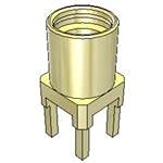 MMCX Connector 0Hz to 6GHz 50Ohm Solder Type Gold Plated (10-Pack) - Perfect for RF Applications, Antenna Connections, and PCB Prototyping