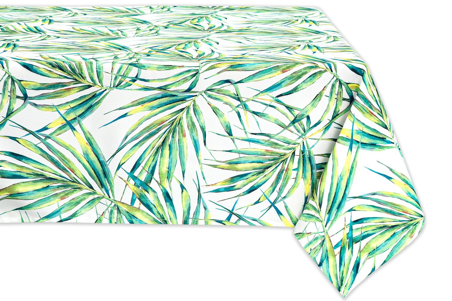 YiHomer Indoor Outdoor Tablecloth - Stain & Water Resistant Rectangle Table Cover (60x84 Inches) with Palm Leaves Design for Spring Summer Decor, Picnics, Dinner Parties, BBQs, and Outdoor Dining