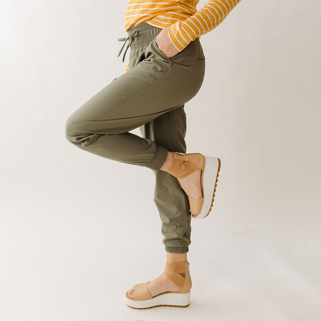 Destination Joggers for Men - Comfortable Olive Green Casual Pants for Running, Lounge & Travel | Perfect for Gym, Workout & Everyday Wear