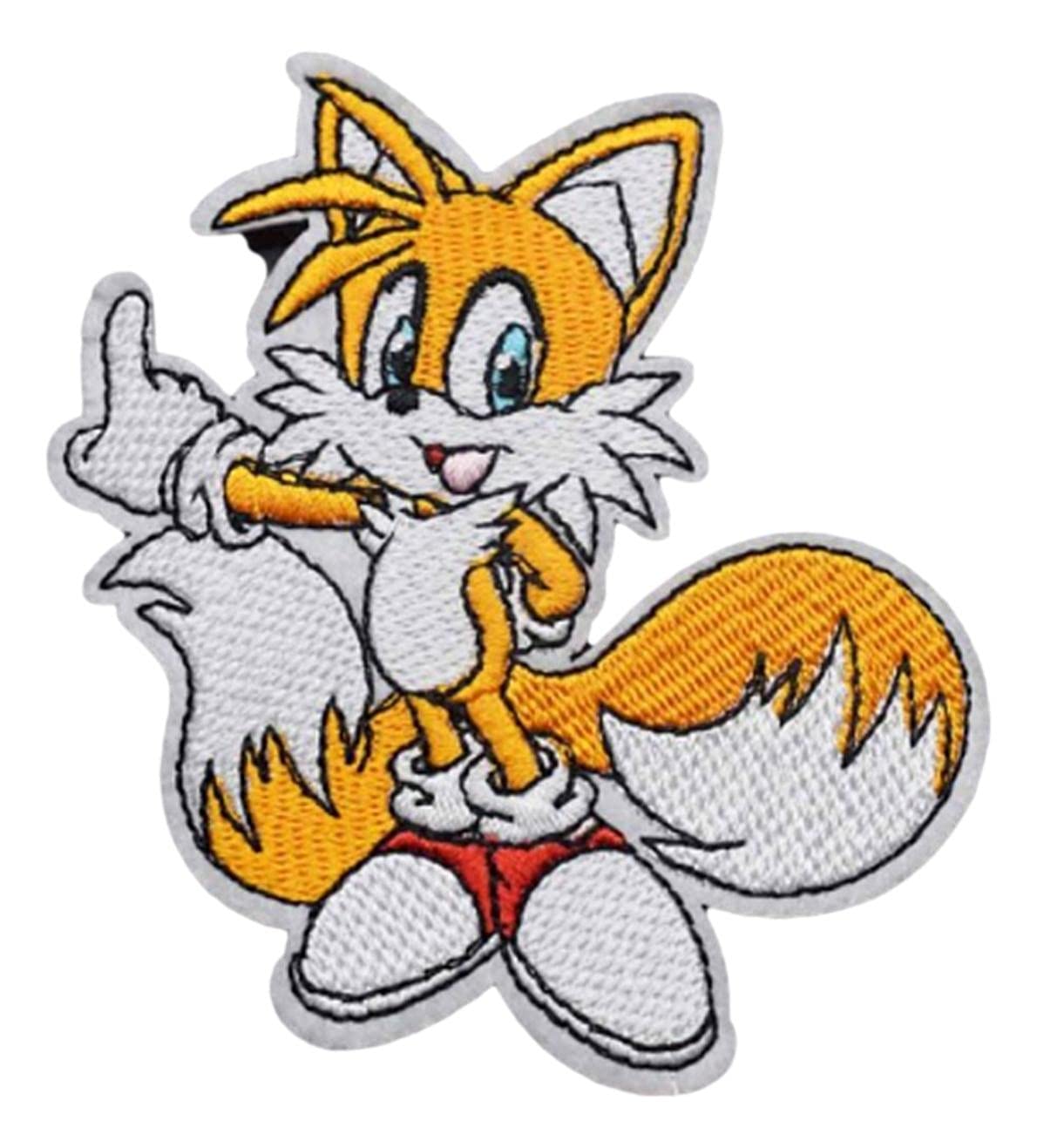 Sonic & Tails Embroidered Iron-On Patch 3.5