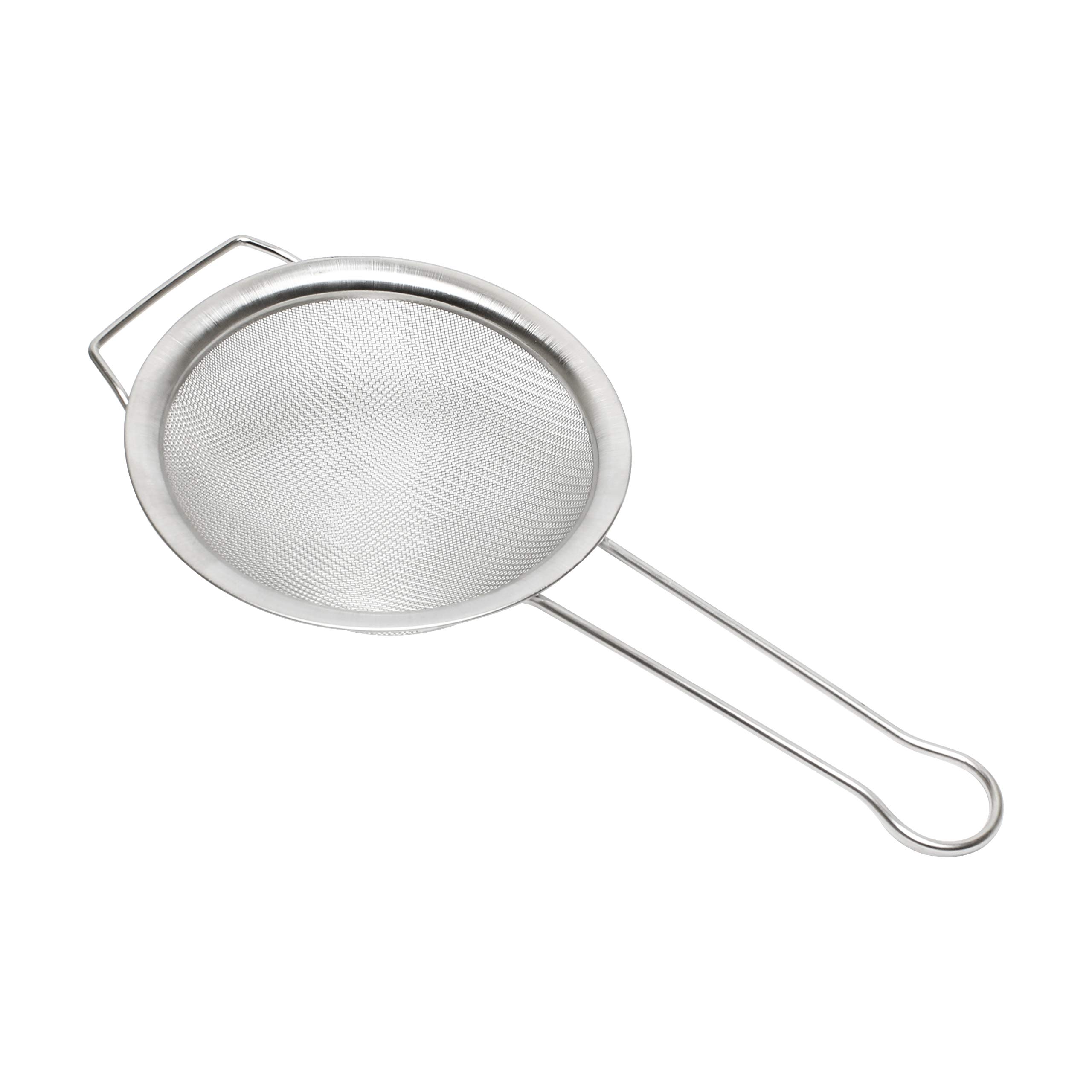10-Inch Stainless Steel Strainer with Support Handle - Perfect for Pasta, Vegetables, and Deep Frying in Commercial Kitchens & Home Cooking