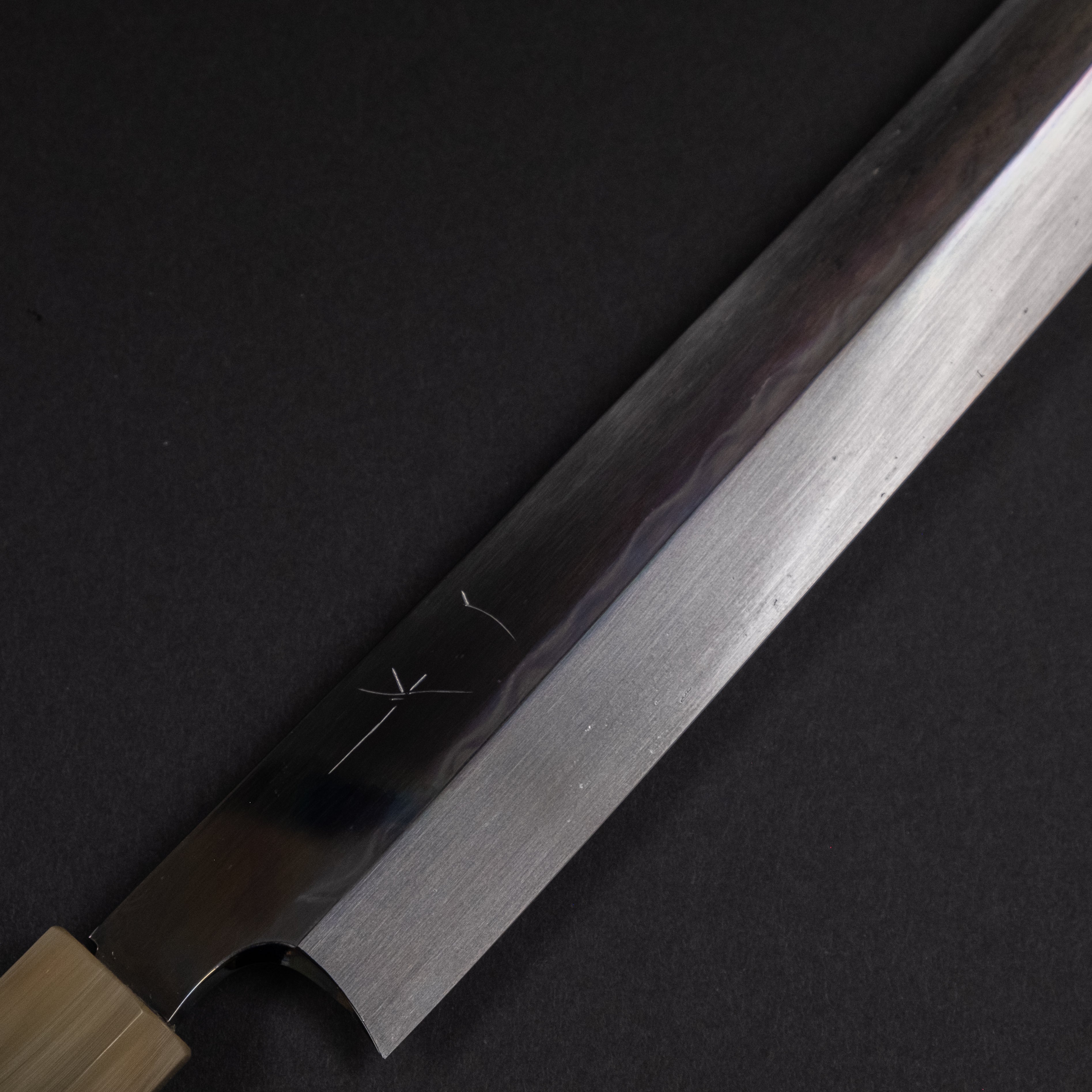 Hitohira Togashi White #1 Mizu Honyaki Yanagi Sakimaru 330mm Japanese Chef Knife with Taihei Ebony Handle & Saya - Perfect for Sushi, Sashimi and Precision Cutting