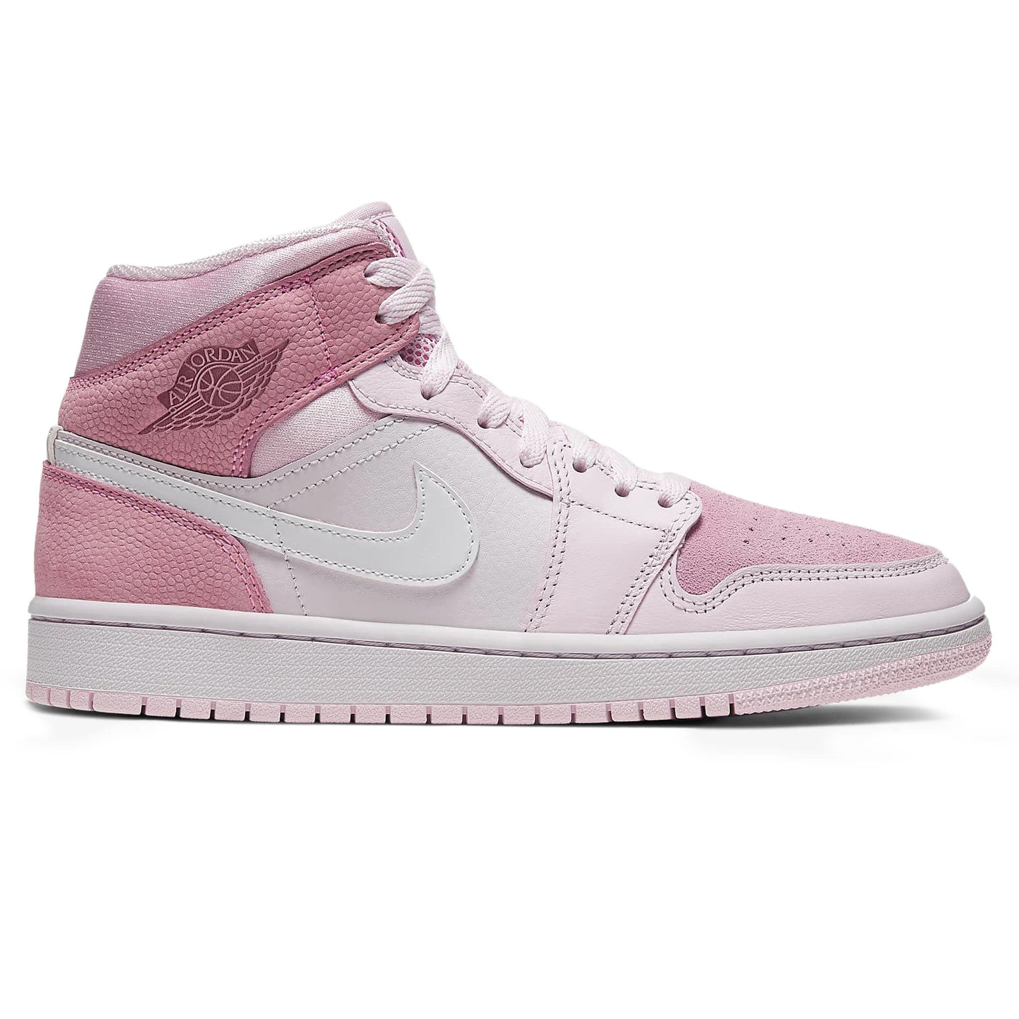 Air Jordan 1 Mid Digital Pink Women's Basketball Shoes - Stylish Sneakers for Casual Wear, Gym & Street Fashion