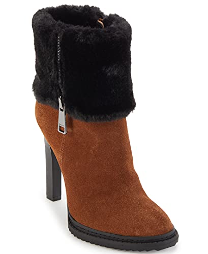Dark Cognac Suede/Black Sonya