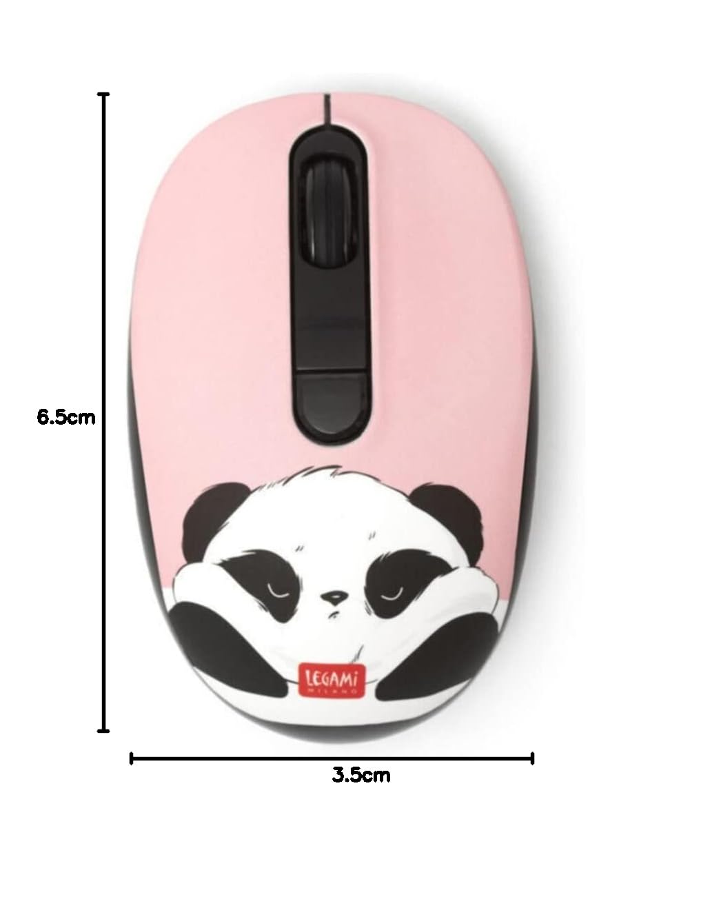 Legami Wireless Mouse with USB Receiver - Ergonomic Bluetooth Mouse for Laptop, PC, Mac - Portable Computer Mouse for Office, Home, Gaming & Travel Use