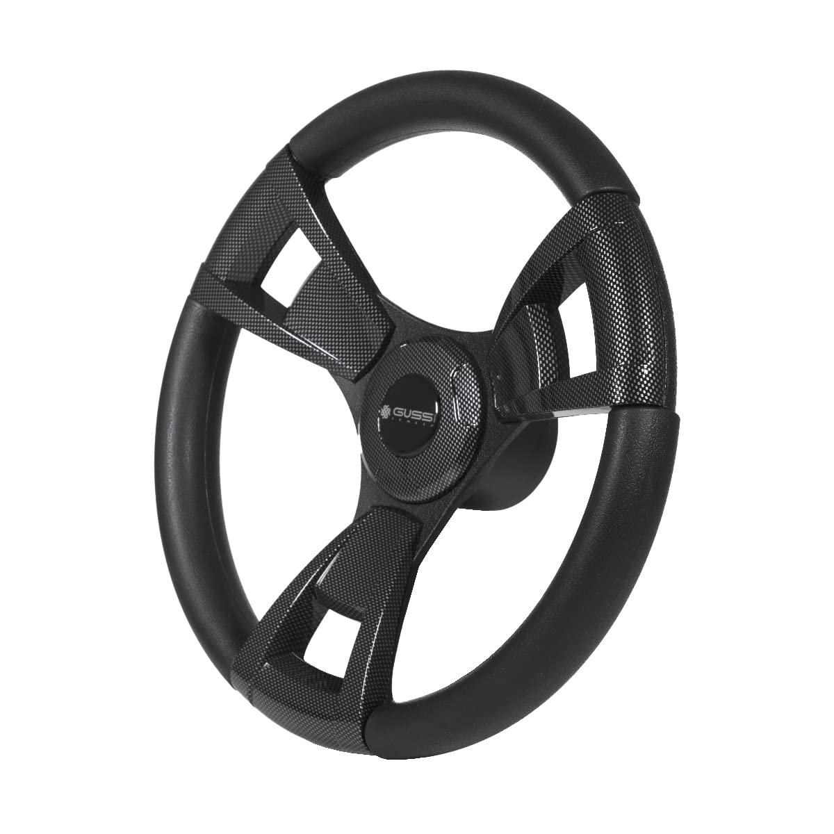 Gussi Italia Model 13 Carbon Fiber Golf Cart Steering Wheel - Compatible with Yamaha G16 to Drive2 Golf Carts | Premium Replacement Part for Enhanced Control & Comfort | Perfect for Golf Courses, Resorts & Private Communities