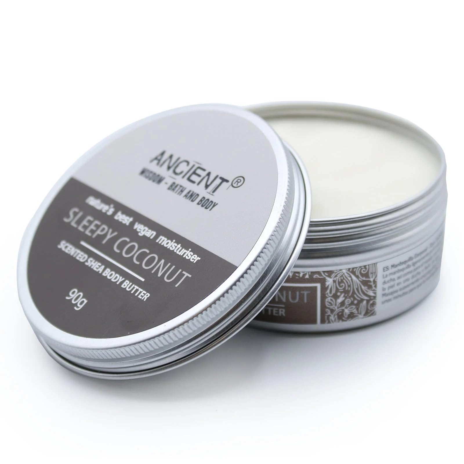 Organic Scented Shea Body Butter 90g - Sleepy Coconut Fragrance | Deep Moisturizing for Dry Skin | Perfect for Nighttime Relaxation & Aromatherapy