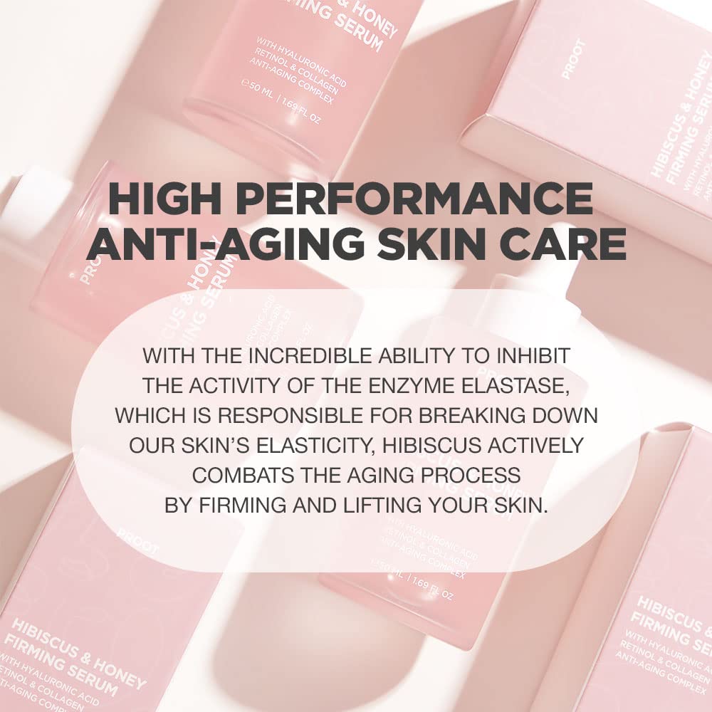 Hibiscus Honey Firming Serum & Balm Set for Face, Neck & Body Care