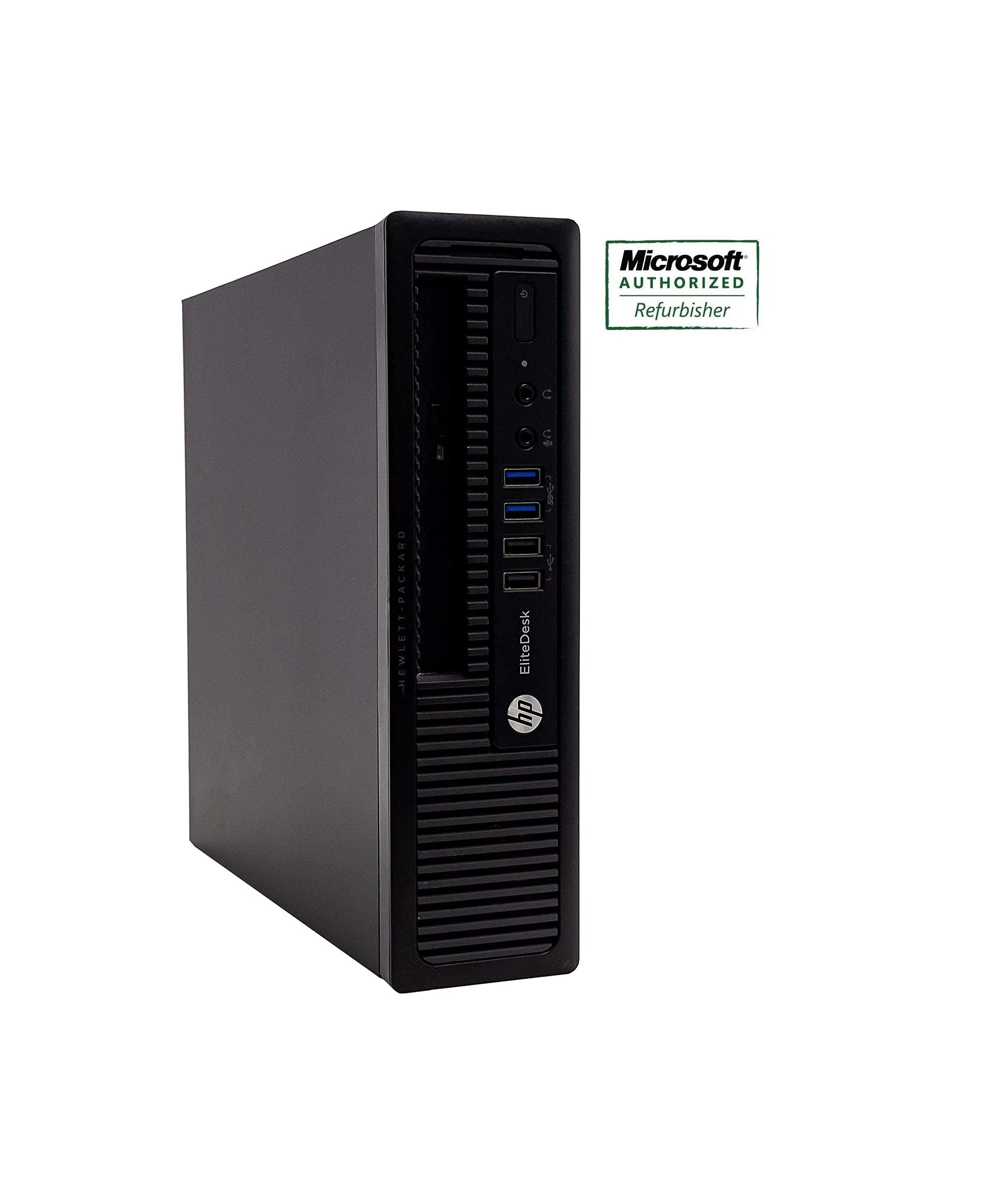 Refurbished HP EliteDesk 800 G1 Ultra Slim Desktop - Intel Core i7-4770S 3.1GHz, 16GB RAM, 512GB SSD, Windows 10 Pro | Compact Business PC for Office, Home & Remote Work
