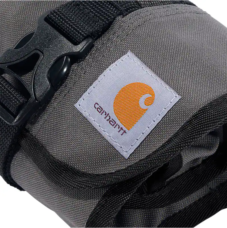 18 Pocket Tool Bag Utility Roll - Heavy Duty Grey Organizer for Electricians & Contractors - Perfect for Work, DIY Projects & Home Repairs