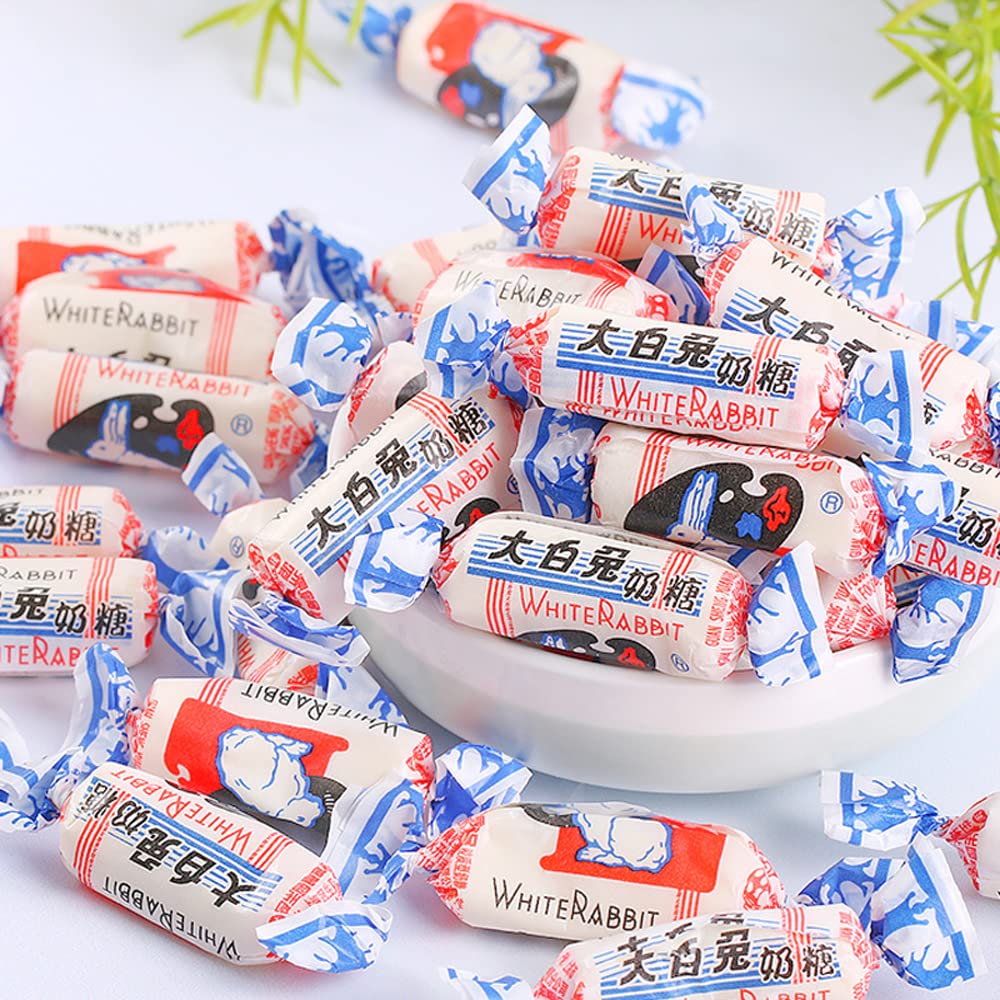 SIJIYUNLI White Rabbit Creamy Candy 8oz (227g) - Classic Milk Flavored Hard Toffee for Holidays, Gifts & Snacking