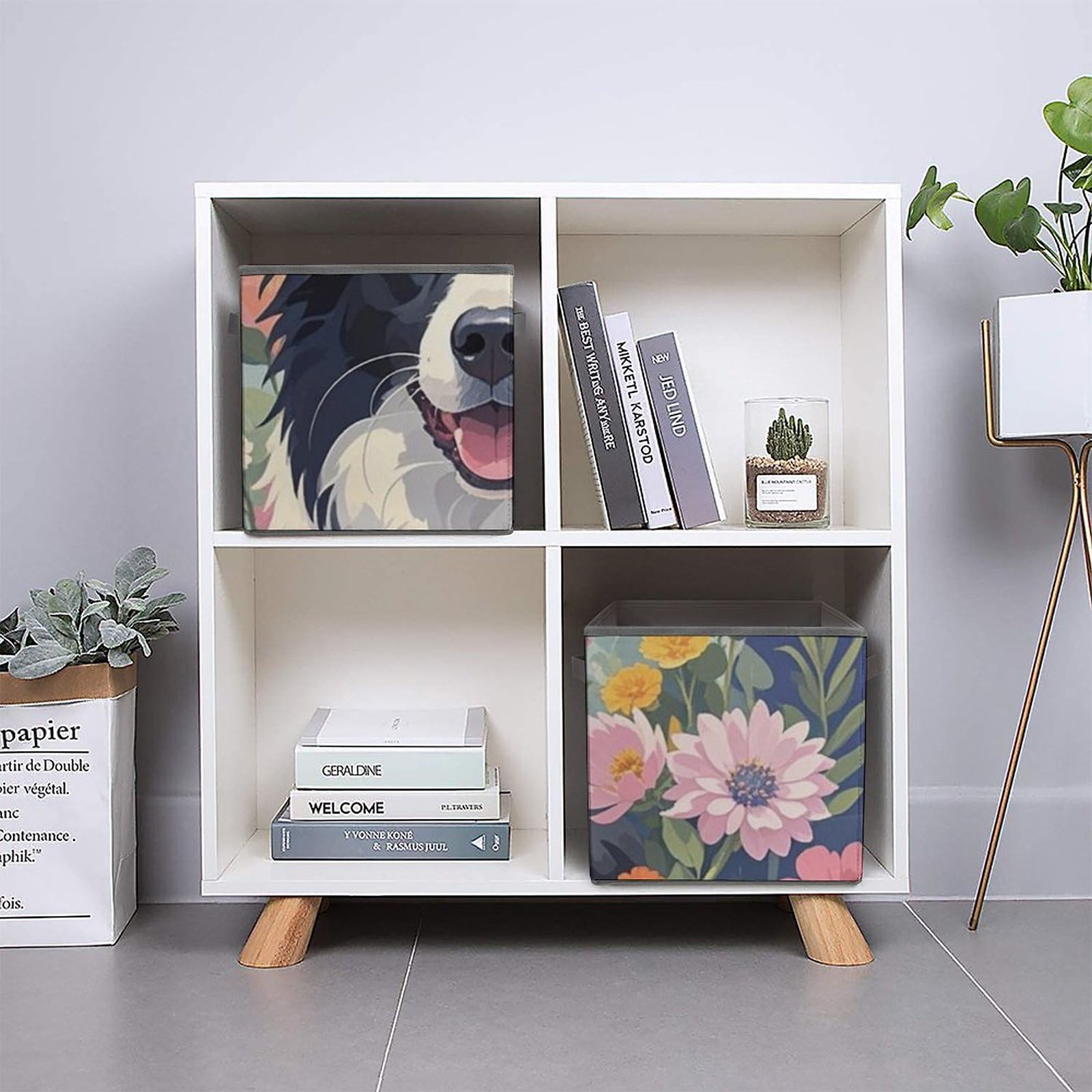 Large Collapsible Storage Bins with Handles - 10.6
