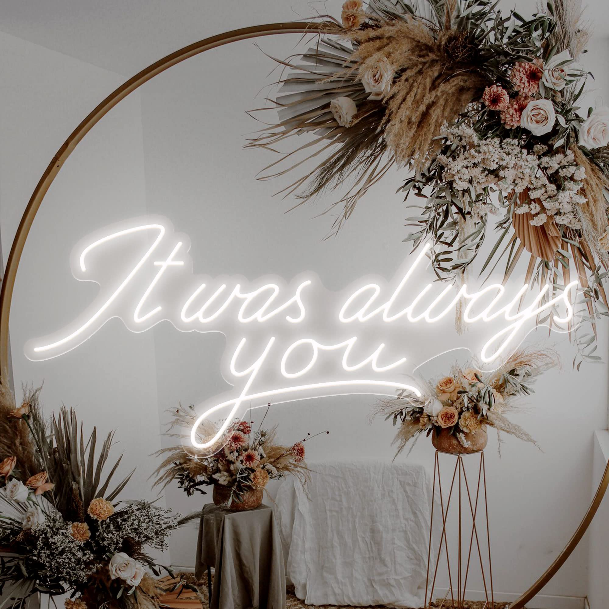 Custom Personalized Neon Signs for Wall Decor - Romantic Wedding, Valentine's Day, Engagement Party Decorations - Bedroom & Home Neon Lights with Custom Colors - Perfect as Unique Wedding Gifts for Couples (Ideal for Anniversary Celebrations, Proposal Nights & Romantic Home Decor)