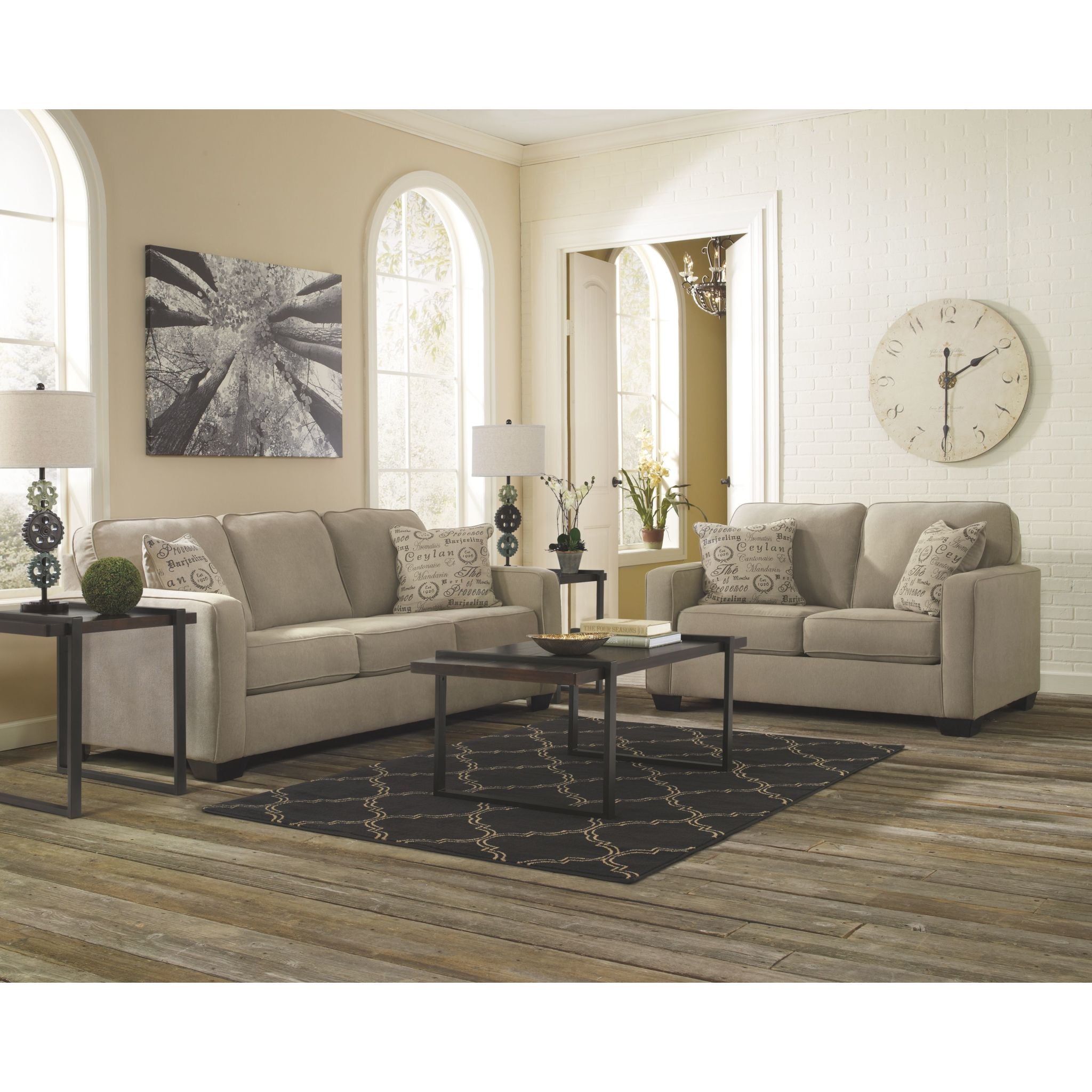 Alenya Sofa - Modern 3-Seater Fabric Couch for Living Room, Comfortable and Stylish Home Furniture - Perfect for Family Gatherings, Movie Nights, and Relaxing