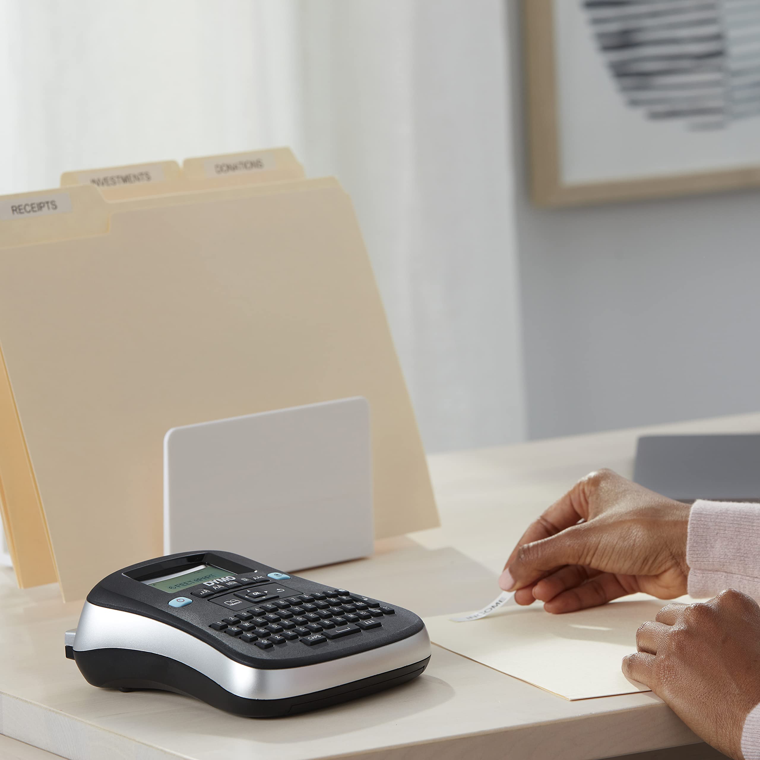DYMO LabelManager 210D Electronic Label Maker - Direct Thermal Printer for Shipping, Organizing & Filing - 180 dpi High Resolution Label Printing with Tape - Perfect for Office, Warehouse & Home Use