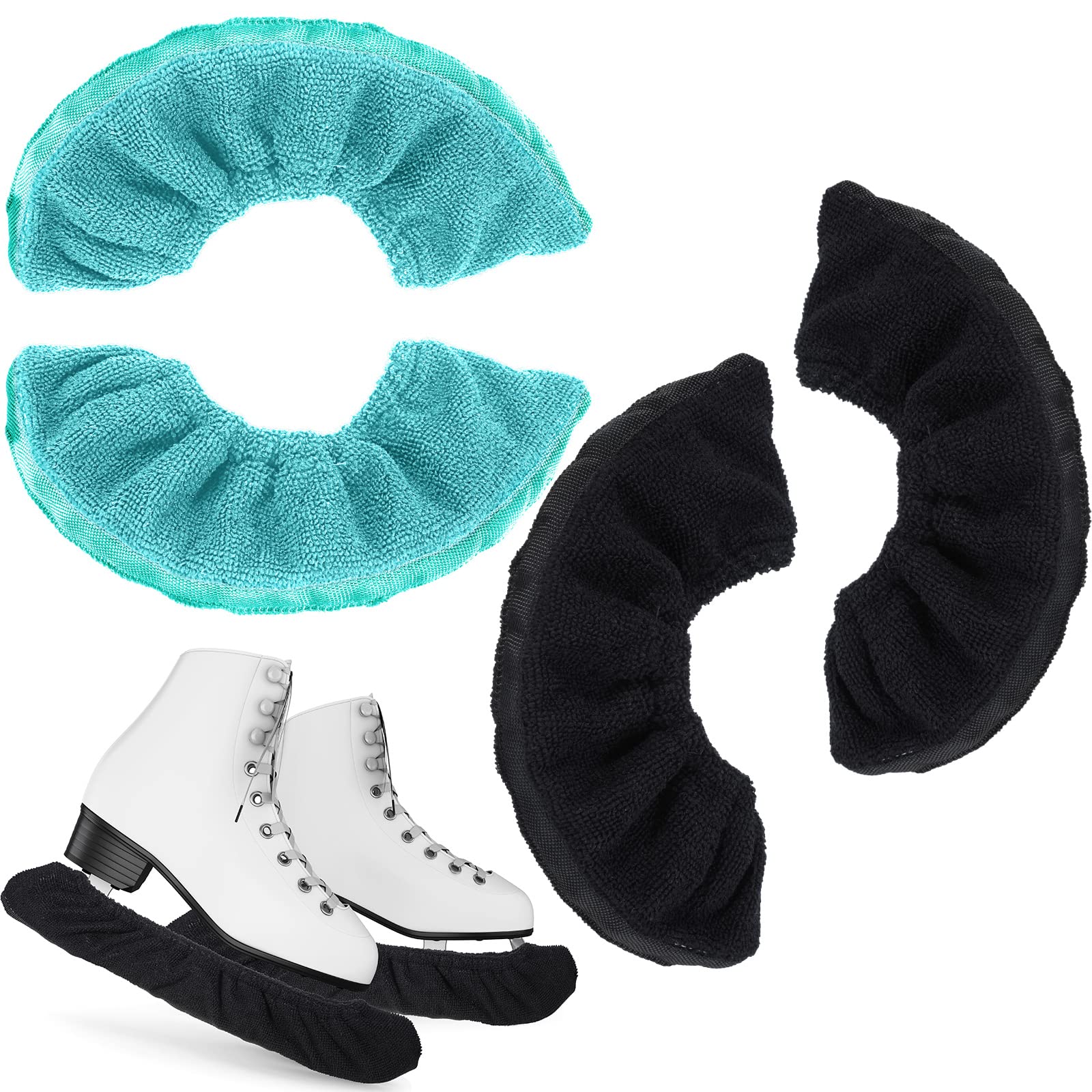 **Ice Skate Blade Covers for Kids & Adults - Hockey Skate Guards Protector for Men, Women, Boys & Girls - Durable Winter Ice Skating Blade Covers for Indoor & Outdoor Rinks**