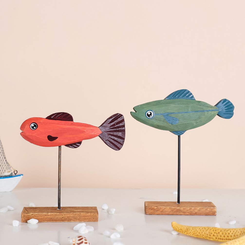 Handmade Wooden Fish Ornament - Christmas Tree Decor, Desktop Decoration, Holiday Gift for Home & Office - Perfect for Xmas Party, Festive Decor, and Seasonal Gifting
