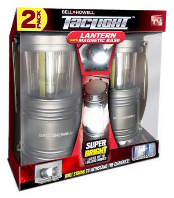 Bell + Howell Magnetic Tac Light Lantern - Ultra Bright LED Flashlight with 360° Adjustable Beam, Waterproof & Portable for Camping, Hiking, Emergency, and Outdoor Adventures
