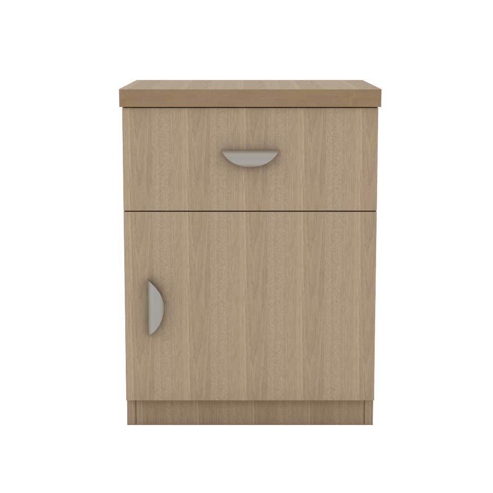 Modern Nightstand with USB Ports - Wooden Bedside Table with Drawer for Bedroom, Living Room, and Office - Perfect for Storing Books, Lamps, and Essentials