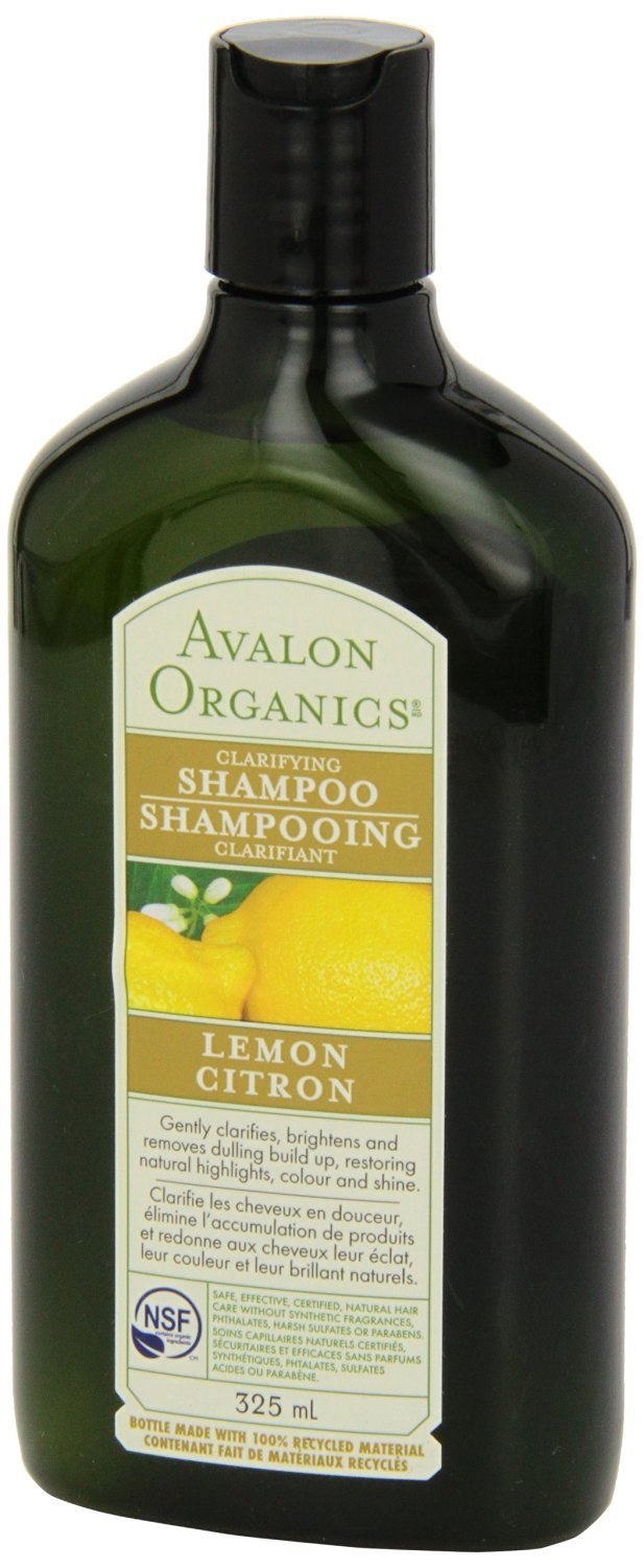 Avalon Organics Clarifying Lemon Shampoo for Oily Hair & Scalp - 11 oz (Pack of 10) - Deep Cleansing & Oil Control for Daily Hair Care & Scalp Refresh