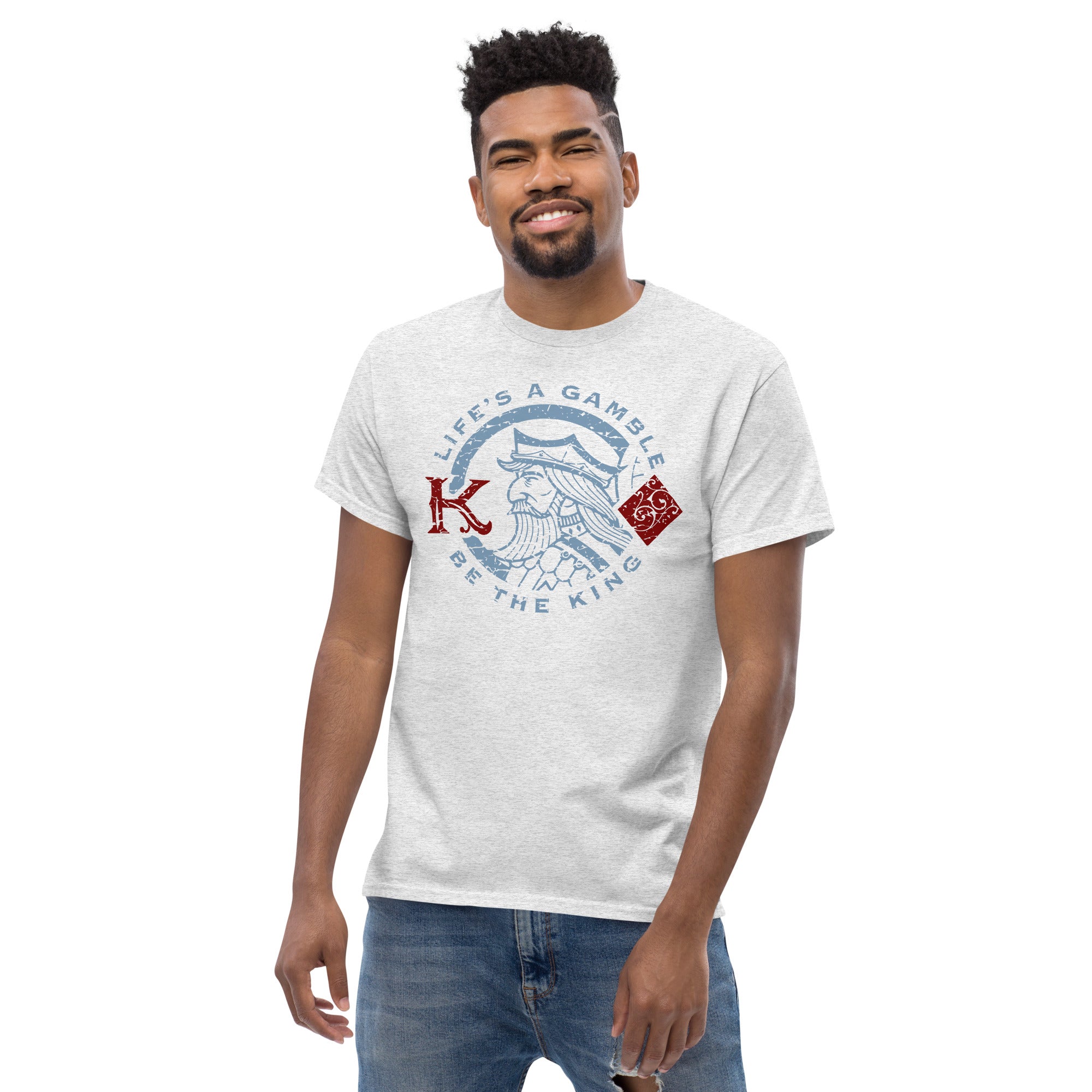 Eminence Life's A Gamble Graphic T-Shirt for Men - Trendy Casual Streetwear Tee for Gaming, Parties & Everyday Wear
