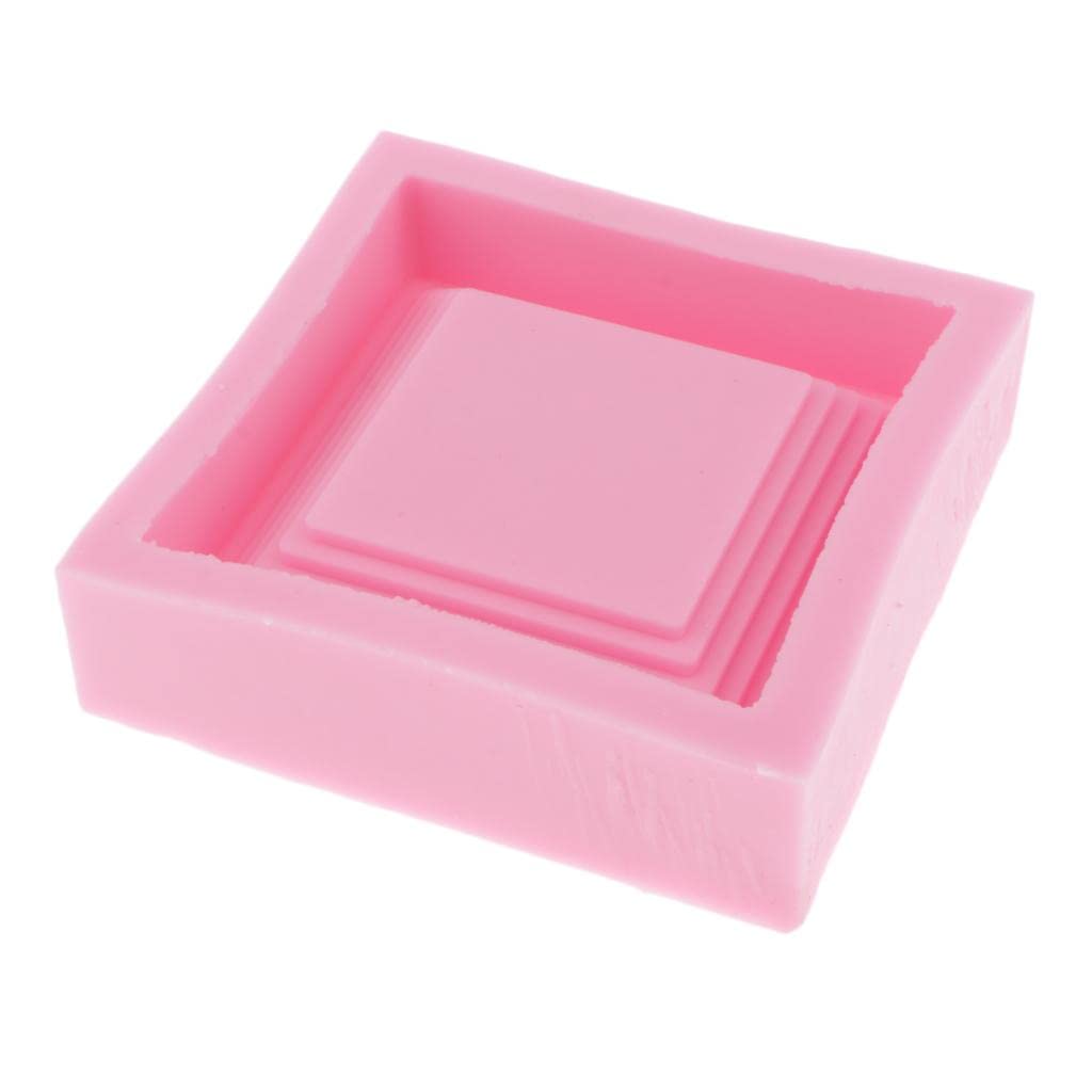 CALANDIS Square Silicone Coaster DIY Mold for Plant Flower Pot Base Holder - Perfect for Home Decor, Gardening, and DIY Craft Projects
