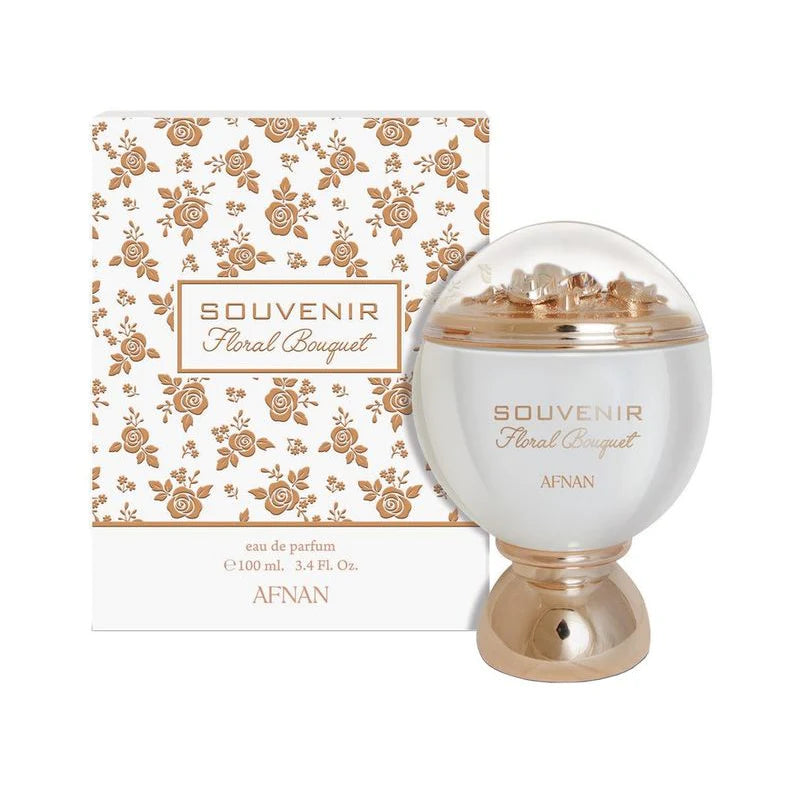 Afnan Souvenir Floral Bouquet Perfume for Women - 100ml EDP Spray | Long-Lasting Floral Fragrance | Perfect for Daily Wear, Date Nights & Special Occasions