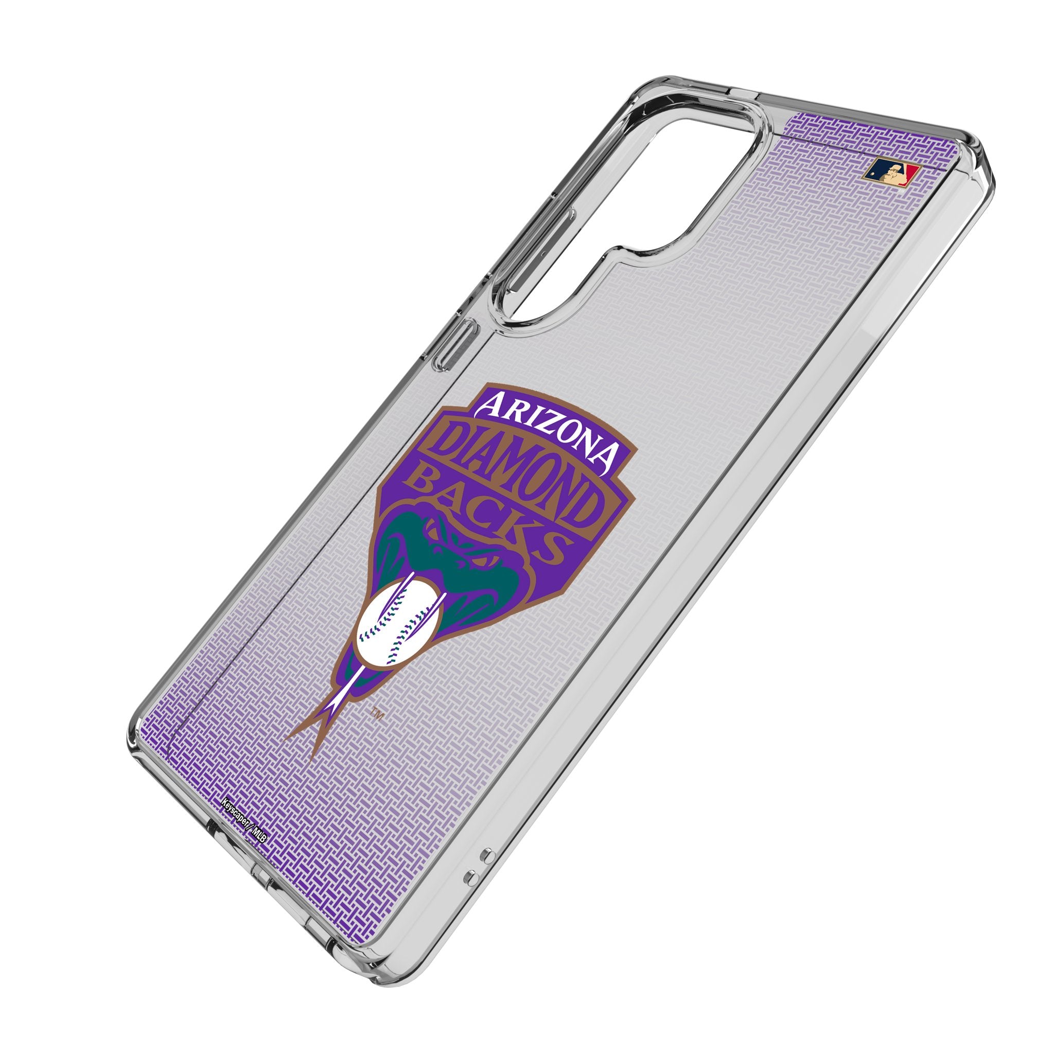Arizona Diamondbacks 1999-2006 Cooperstown Collection Linen Clear Phone Case for Samsung Galaxy - Perfect for Baseball Fans & Game Day Protection