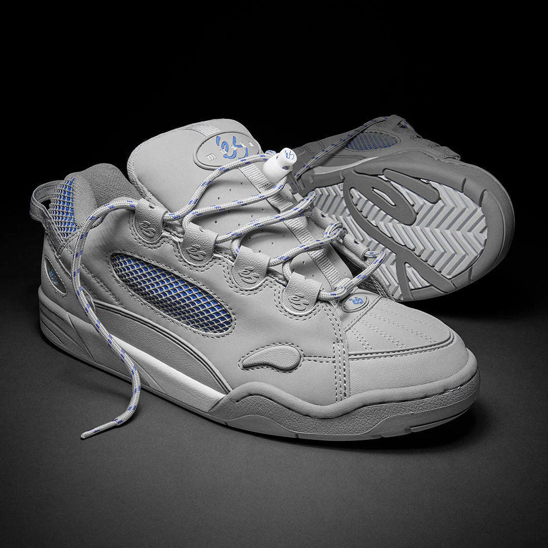 Es Muska Skate Shoes for Men & Women - Grey High-Performance Skateboarding Sneakers for Street & Park Skating
