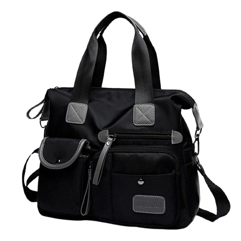 YIJU Women's Waterproof Oxford Cloth Multi-Purpose Bag - Convertible Shoulder Bag, Handbag, Tote & Backpack for Work, Travel & Daily Use