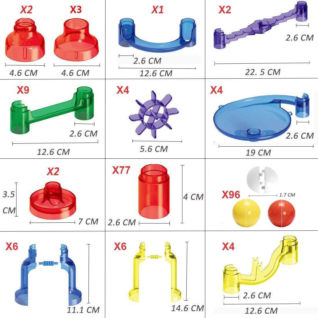 WTOR Toys 216Pcs Marble Run Super Set - STEM Educational Building Blocks for Kids, Marble Maze Game for Boys & Girls Ages 5-12 - Creative Learning Toy Gift for Birthday & Christmas - Perfect for Indoor Play, Classroom Activities & Family Fun