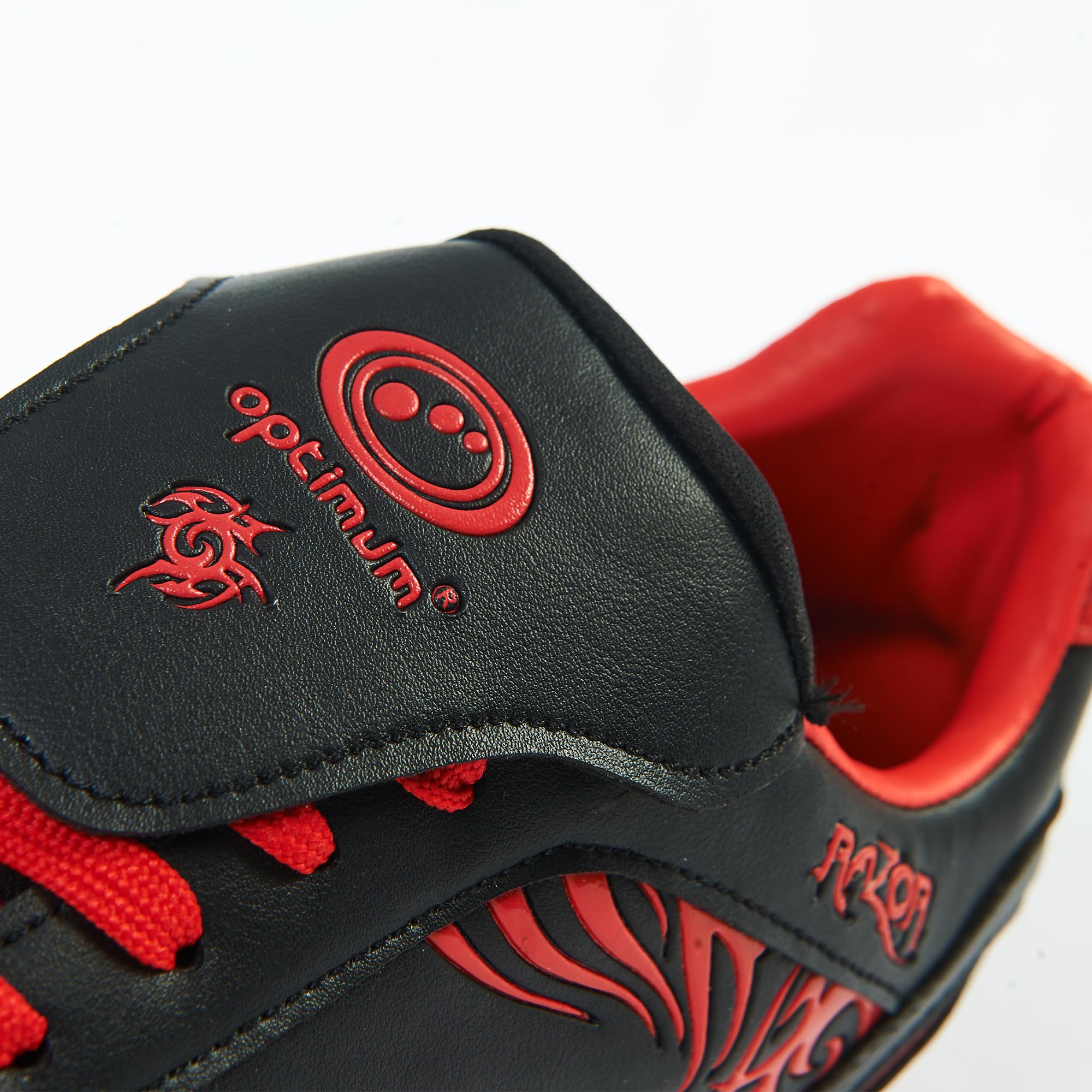 Kids Rugby Cleats - Black/Red Soccer Football Boots for Boys & Girls | Lightweight & Durable for Field Sports & Training