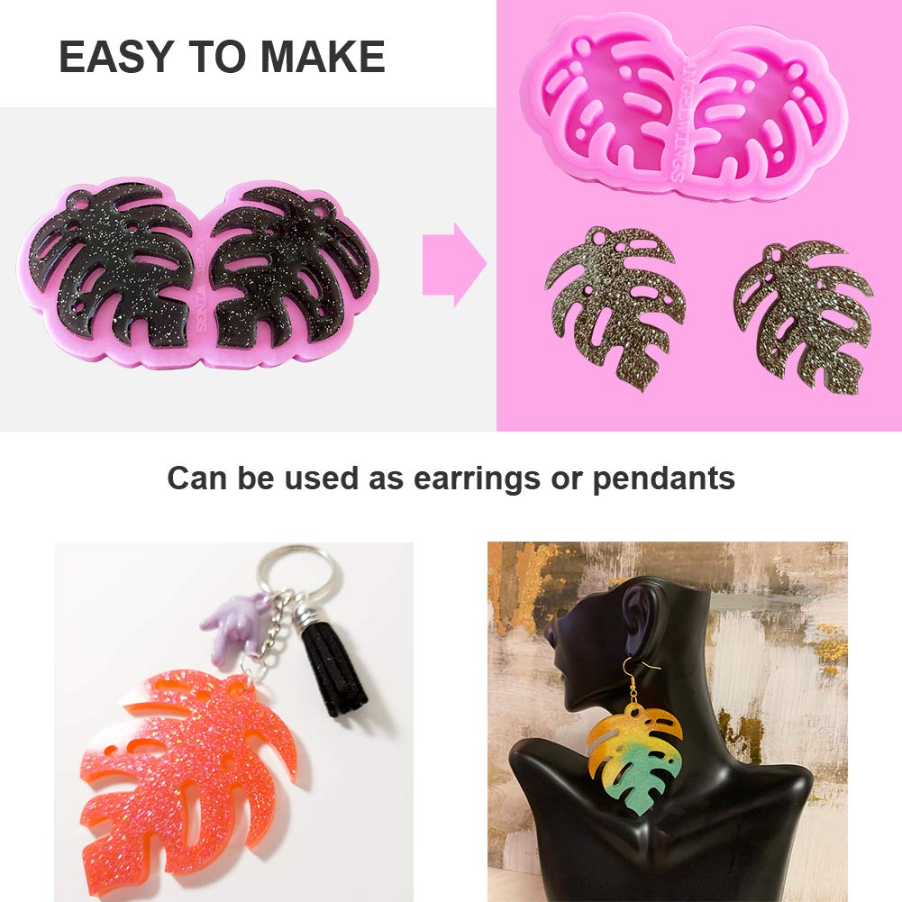 Premium Large Earring Silicone Molds for DIY Resin Jewelry Making - Epoxy Resin Casting Molds for Women's Earrings, Pendants & Craft Projects - Perfect for Handmade Jewelry, Gifts & Home Decor