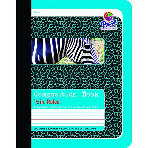 PACON CORPORATION Composition Notebooks, 1/2 Inch Ruled, 24-Pack - Perfect for School, Office & Journaling | Wide Ruled Paper for Writing & Note Taking