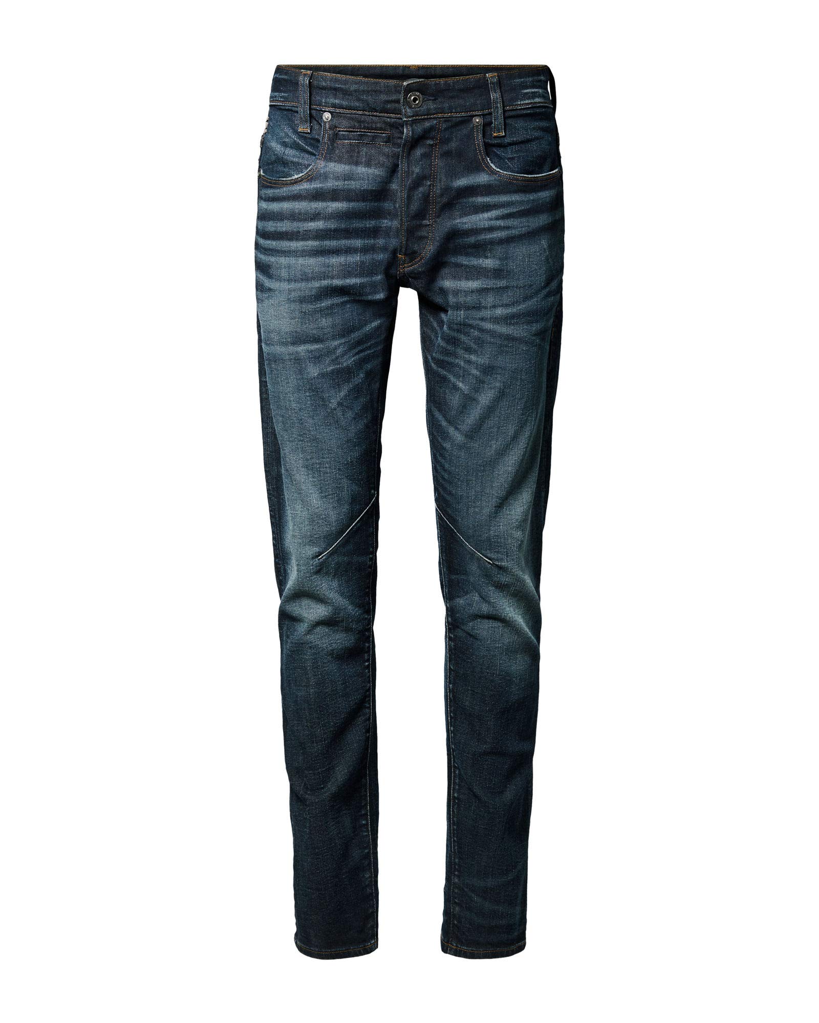 G-STAR RAW Men's D-STAQ 5-Pocket Slim Fit Jeans - 27W x 32L, Antic Nile Wash | Stylish Slim Denim Pants for Casual Wear & Night Out