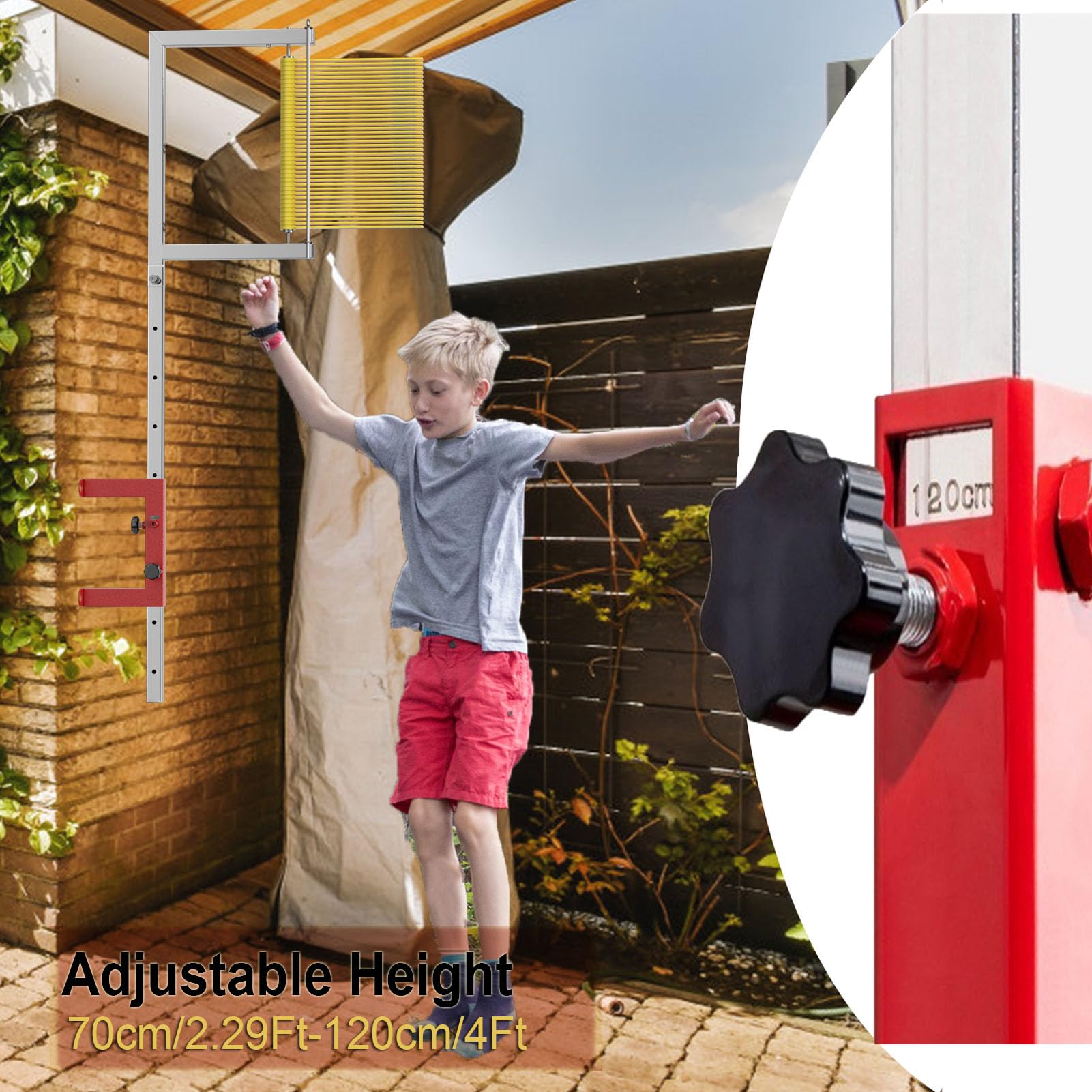 Vertical Jump Tester Wall Mount - Adjustable Height 27.5