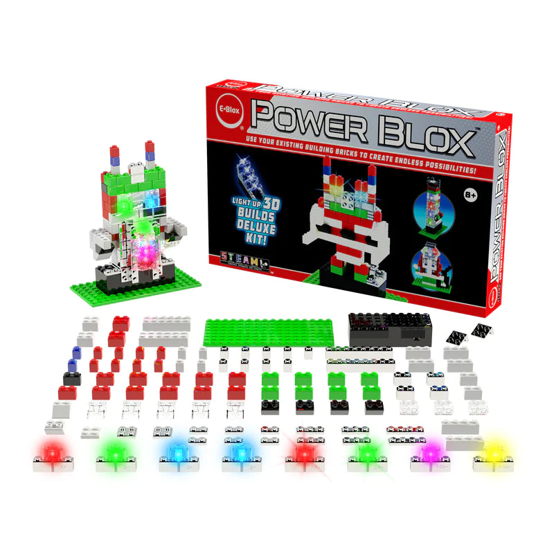 Power Blox™ Deluxe Building Set - STEM Educational Construction Toy for Kids Ages 6-12 | Creative Play, Classroom Learning & Birthday Gifts