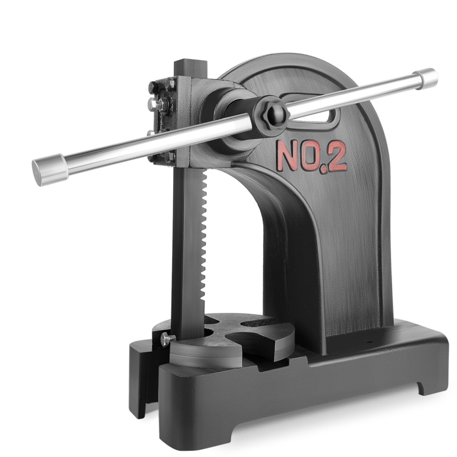 2 Ton Black Arbor Press with Ratchet Leverage & Handwheel - 8.5