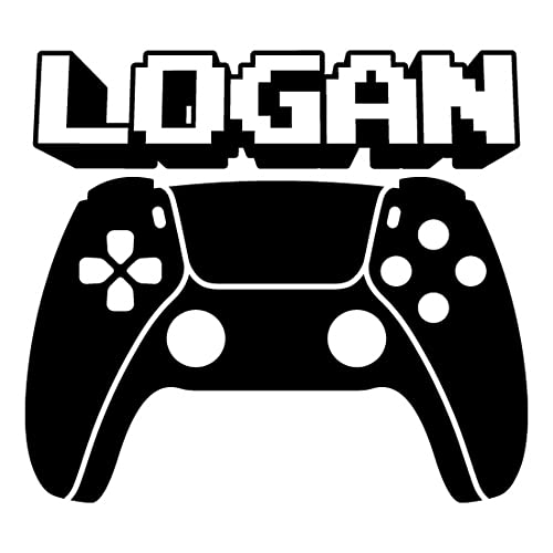 Custom Name Vinyl Wall Decal Sticker for PlayStation 5 Controller - Perfect for Gaming Room Decor, Gamer Gifts & Bedroom Wall Art
