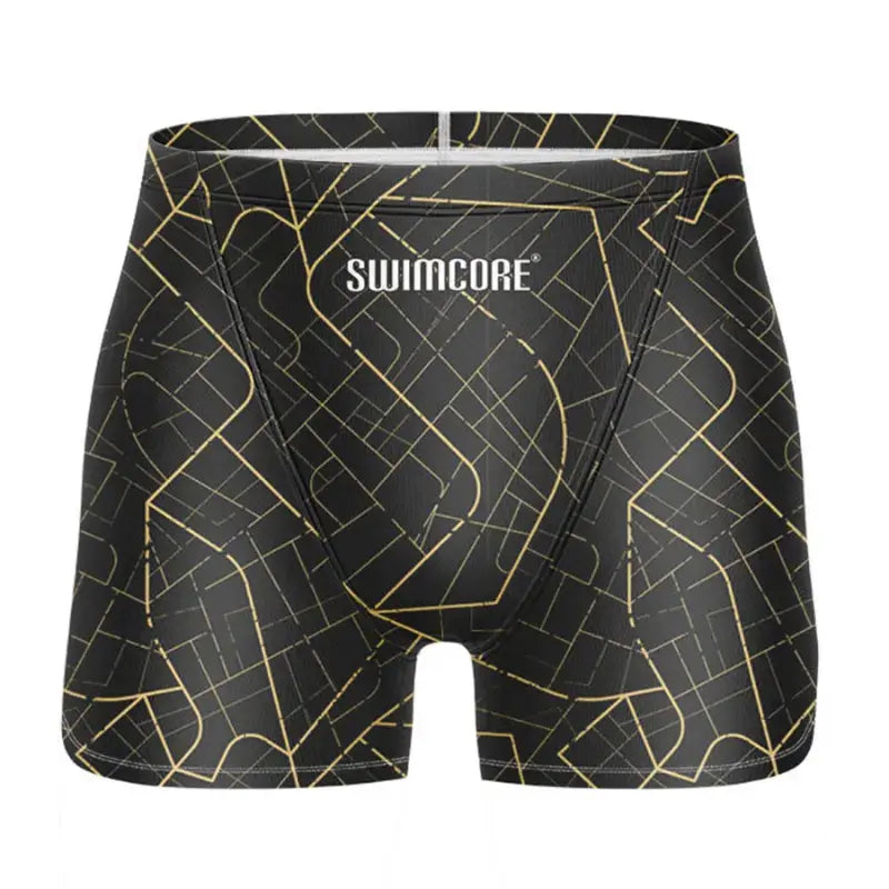 Men's Quick-Dry Swim Trunks with UPF 50+ Sun Protection - Jammer Pool Swimwear for Competitive Swimming & Beach Activities | Swimcore Performance Men's Swimsuit for Lap Swimming & Water Sports