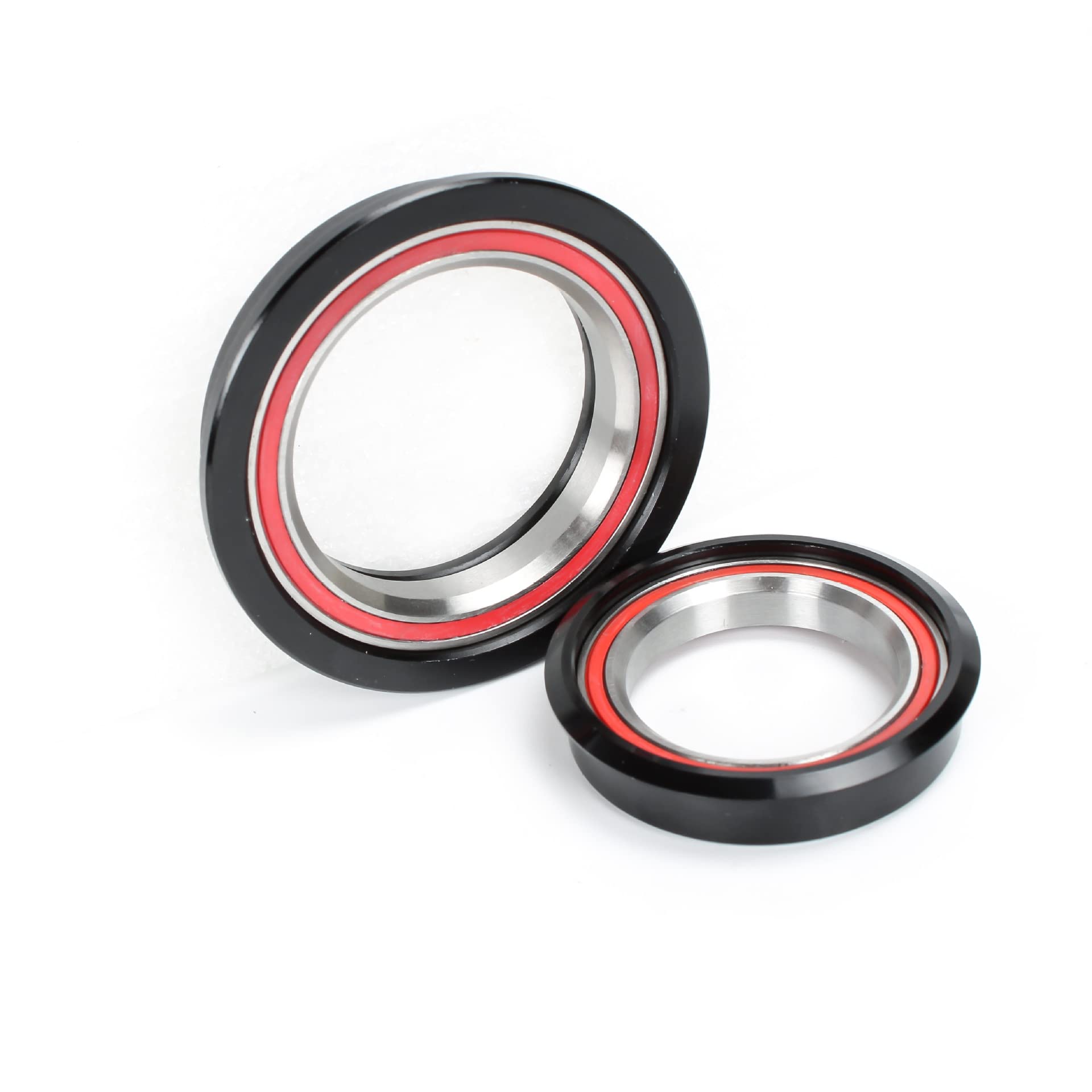 MAXXLITE 44-55mm 56MM 1-1/8 Threadless Double Sealed Lightweight MTB Headset Bearings - Compatible with Mountain Bike & Road Bicycle Straight/Tapered Tube Frame Forks - Perfect for Trail Riding, Commuting & Bike Upgrades