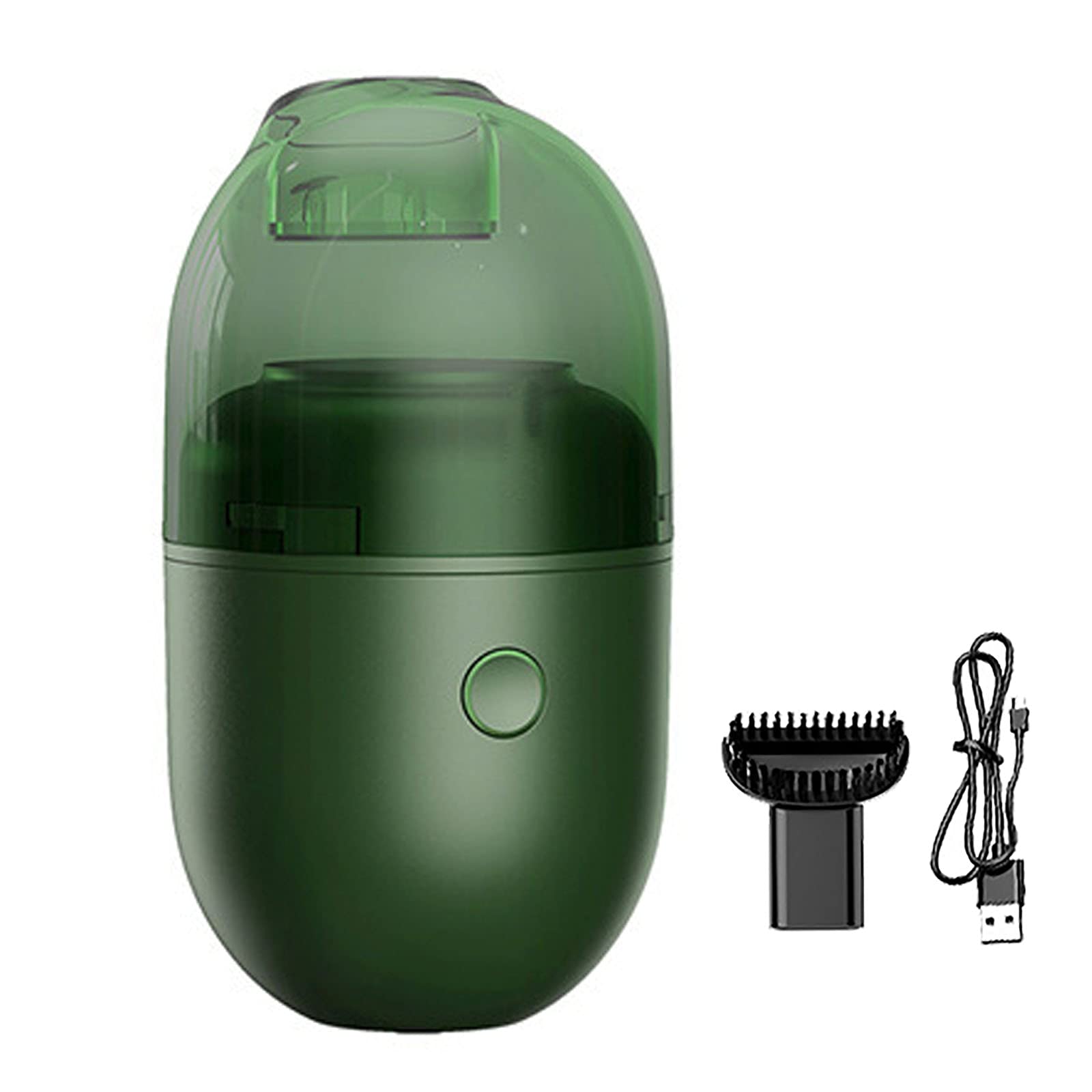 URJEKQ Cordless Handheld Vacuum Cleaner - 1000PA Strong Suction, Rechargeable, Lightweight Wet/Dry Vacuum for Pet Hair, Home & Car Cleaning - Portable Car Vacuum Cleaner with Powerful Suction (Green) | Perfect for Quick Cleanups, Pet Hair Removal, and Auto Detailing