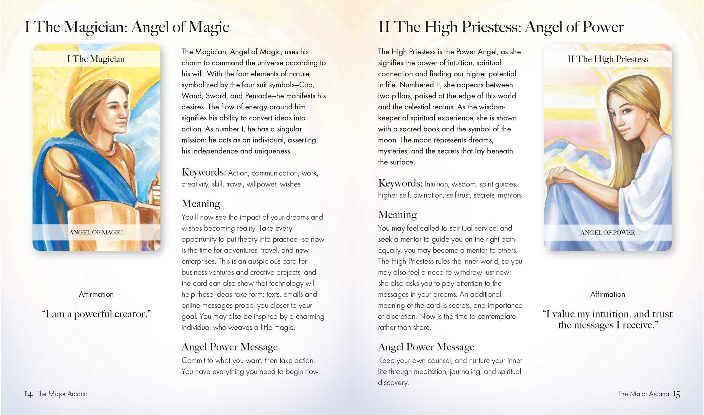 Angel Tarot Deck - 78-Card Divine Guidance Oracle Set with Guidebook | Perfect for Spiritual Readings, Meditation & Angel Communication