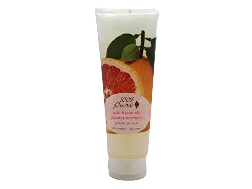 100% Pure Yuzu & Pomelo Glossing Shampoo - 8oz for Shiny, Healthy Hair - Perfect for Daily Use & Salon-Quality Results at Home