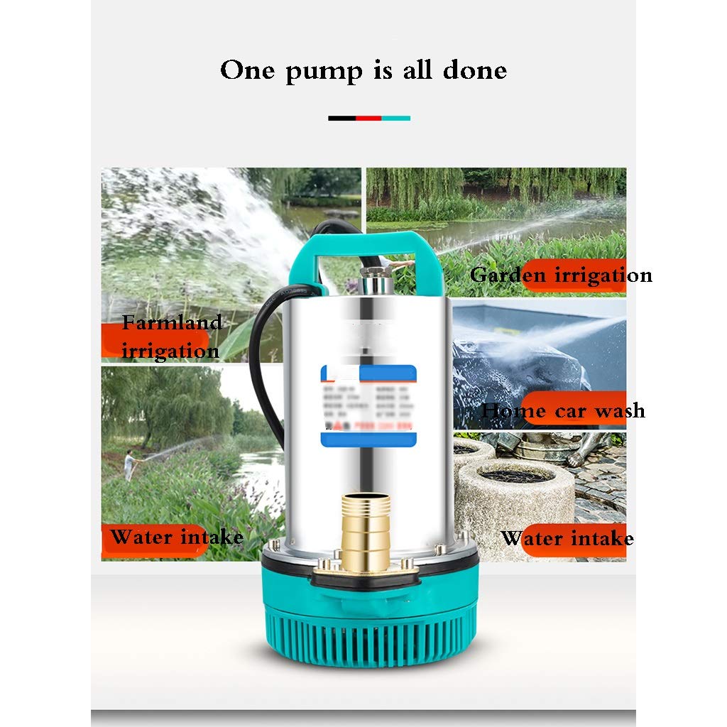 1 Inch Water Outlet High-Lift DC Submersible Pump - Portable Small Water Transfer Pump for Farmland Irrigation, River Water Intake, Garden Irrigation - Ideal for Outdoor, Home, and Agricultural Watering Needs