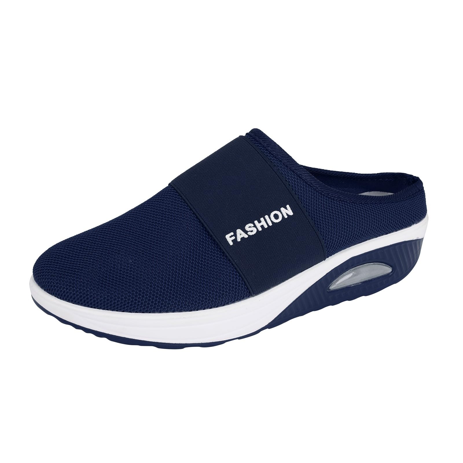 Women's Backless Walking Sneakers & Men's Dress Shoes - Summer Slip-On Casual Loafers, Platform Tennis Shoes for Work, Travel & Daily Wear