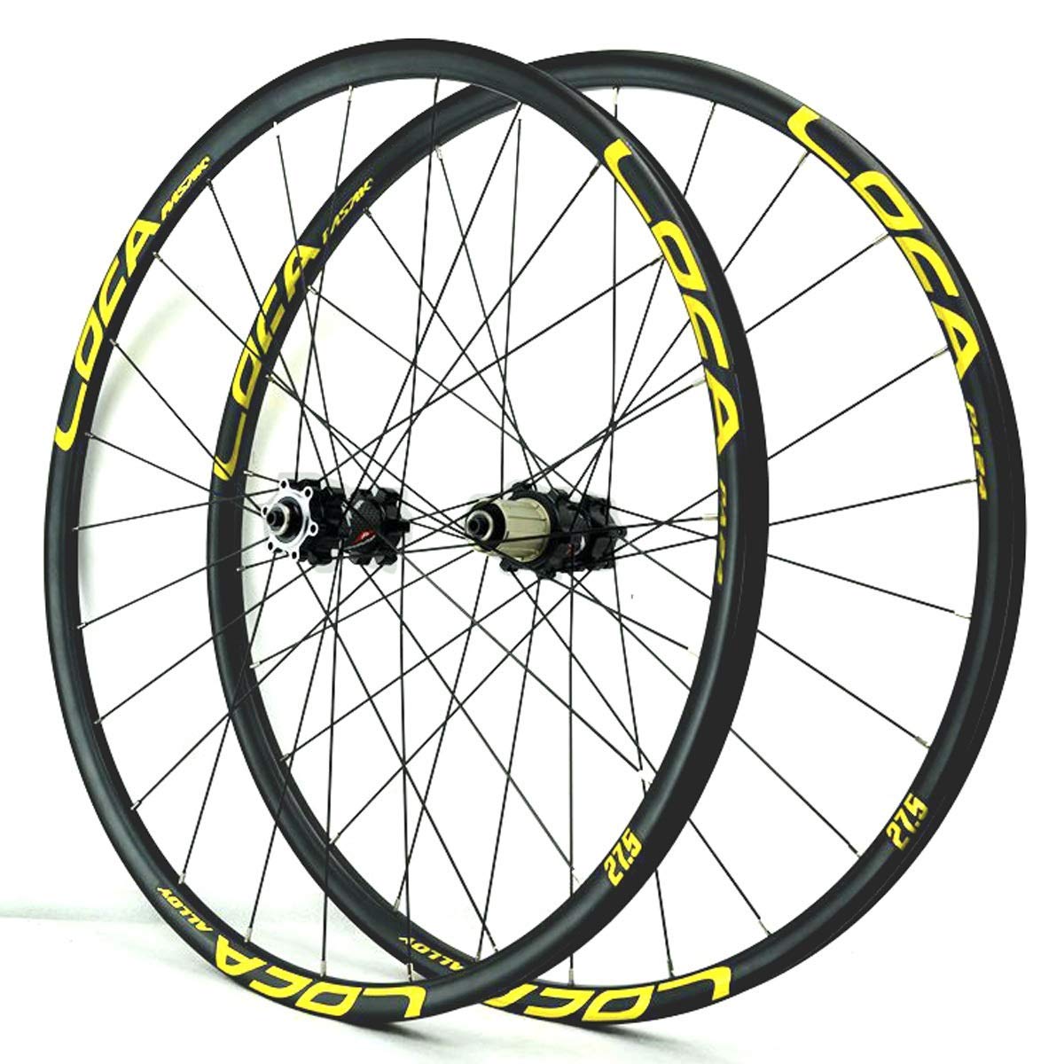 TYXTYX MTB Mountain Bike Wheelset - 26/27.5/29 Inch Ultralight CNC Rim Disc Brake Wheels - QR 7-12 Speed Cassette Compatible - 24H 1700g - Perfect for Trail Riding, Downhill & Cross-Country Cycling